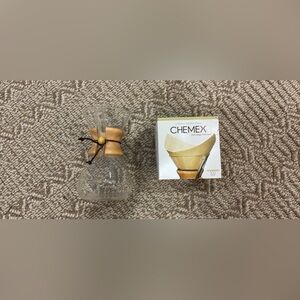 Chemex Glass Coffee Maker with Wooden Collar
